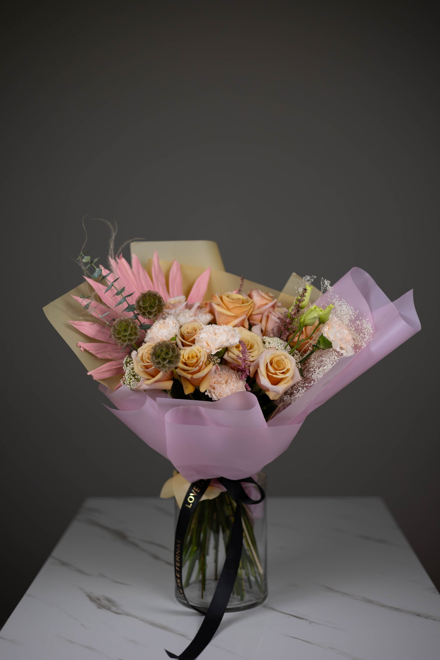 "Soleil Rosé" Pink Orange Bouquet
