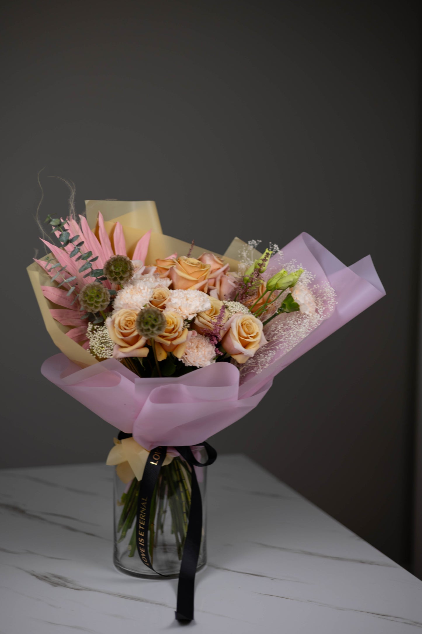 "Soleil Rosé" Pink Orange Bouquet