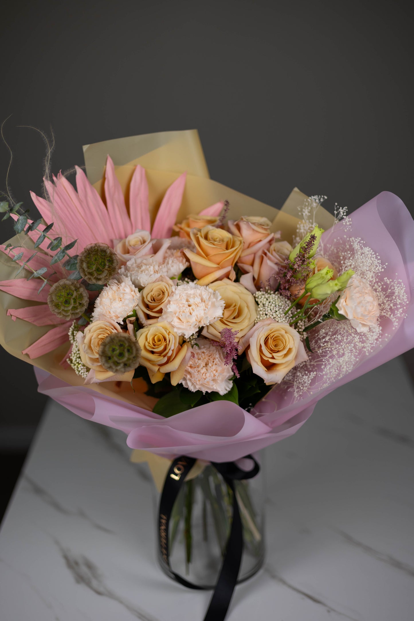 "Soleil Rosé" Pink Orange Bouquet