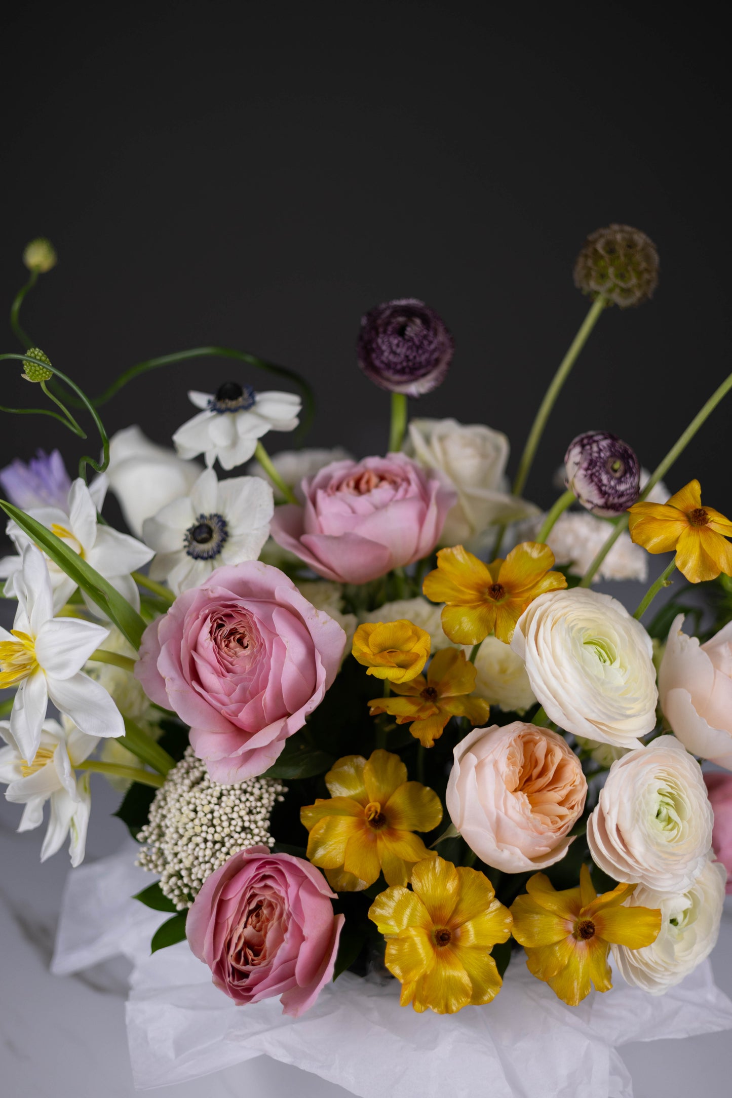 “Soleil de Printemps” Couture Flower Box Arrangement