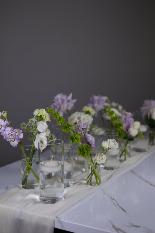 Bud Vases Combo – Set of 6 (Rental)