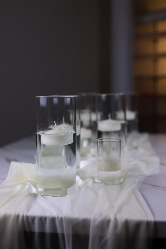 Elegant White Floating Candles