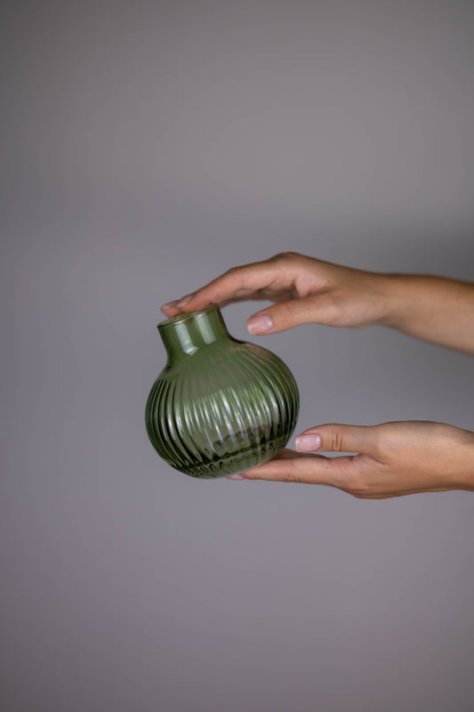 Green Round Vase
