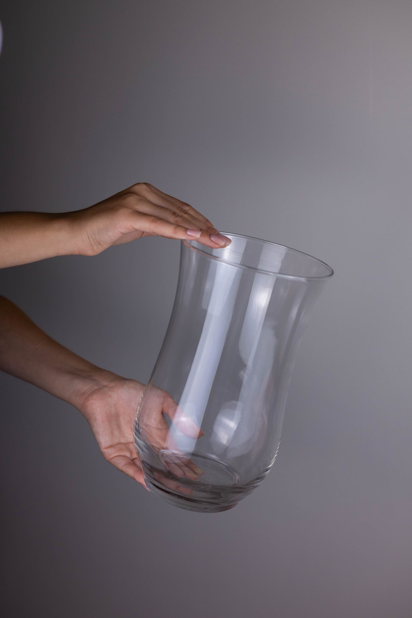 Curved Glass Vase