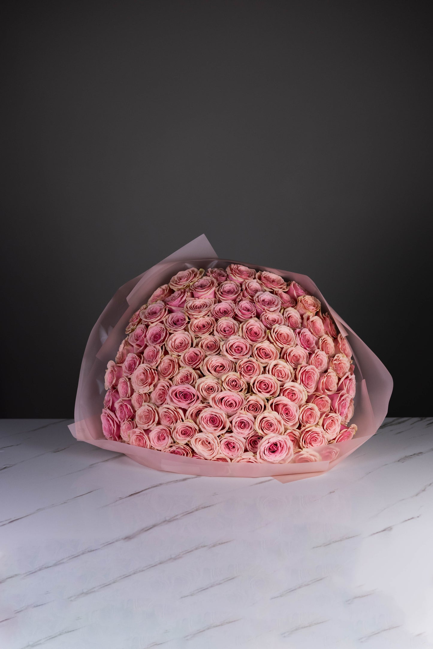 "Geraldine" Antique Pink Rose Bouquet