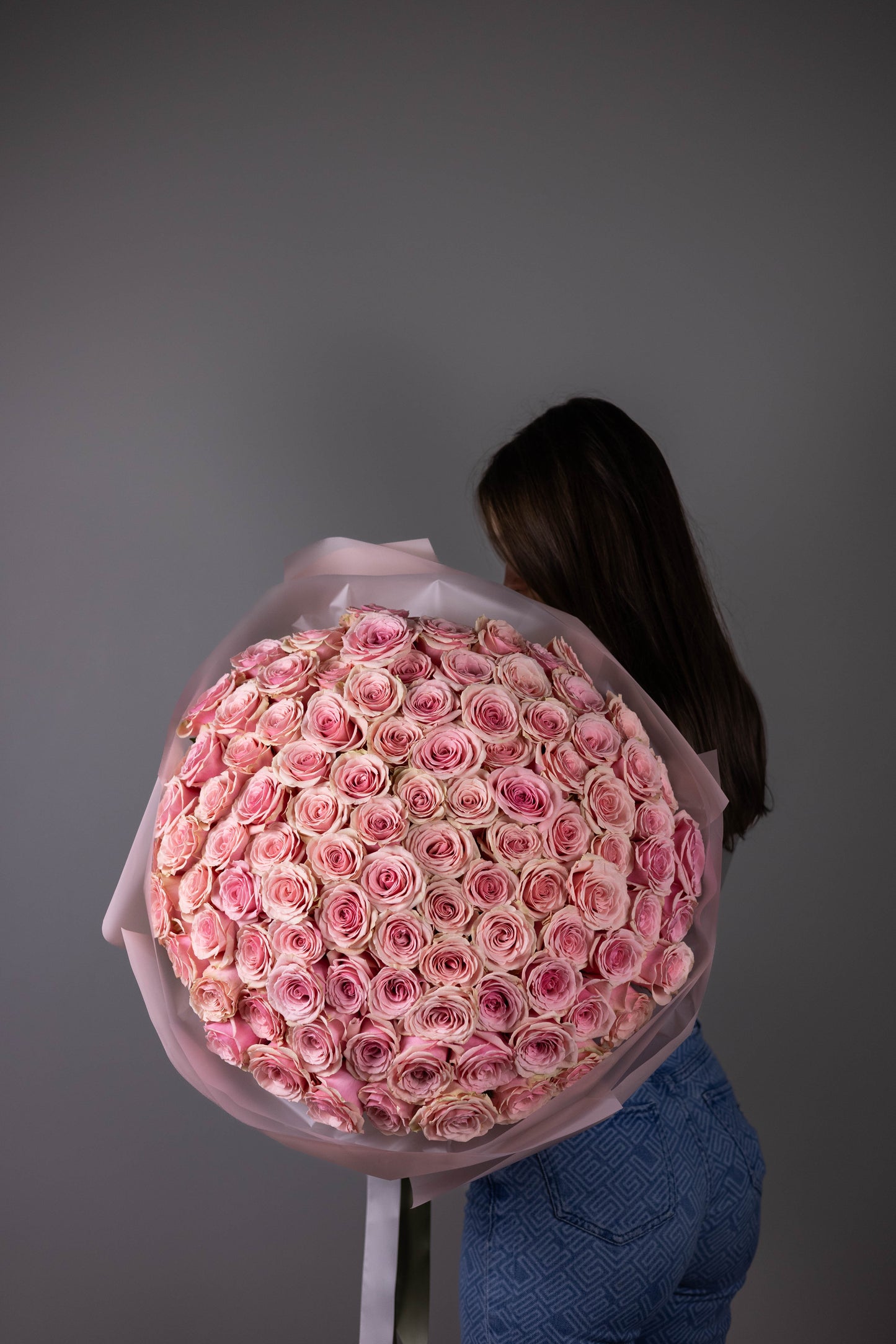 "Geraldine" Antique Pink Rose Bouquet