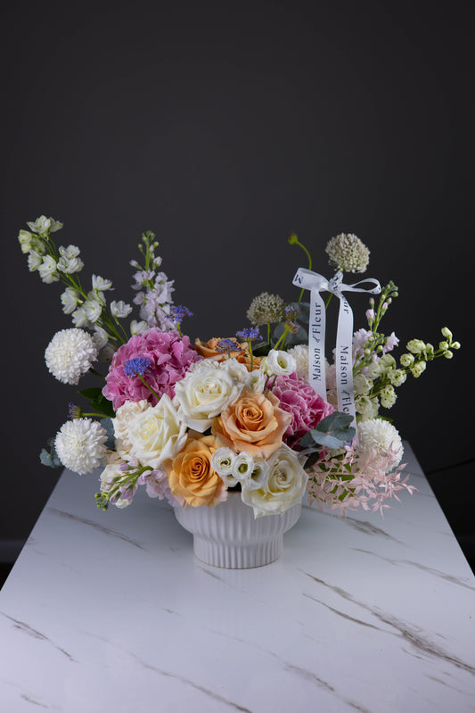 "Fête Florale" Elegant Floral Centerpiece