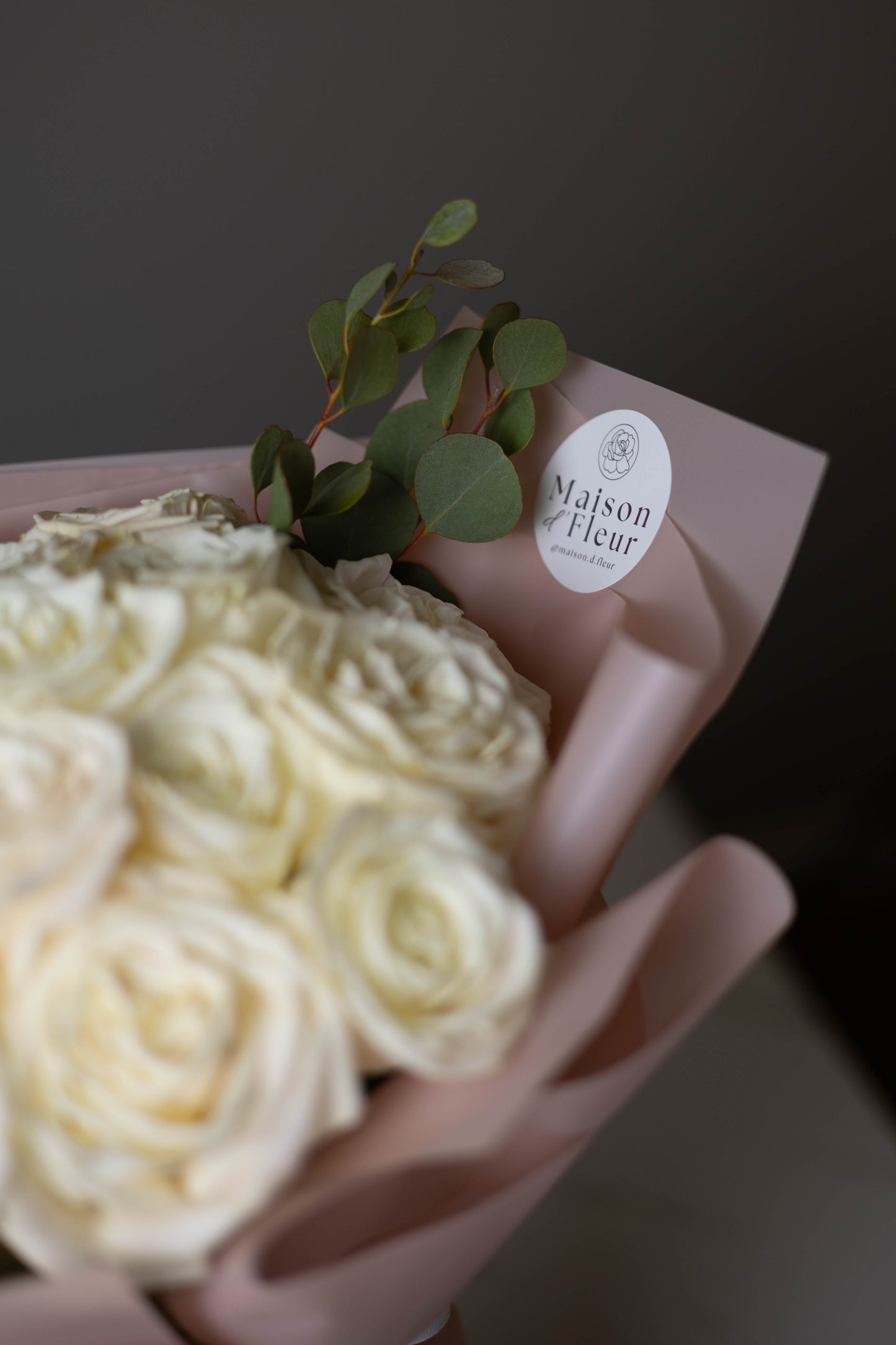 “Pure Devotion” Dozen White Roses