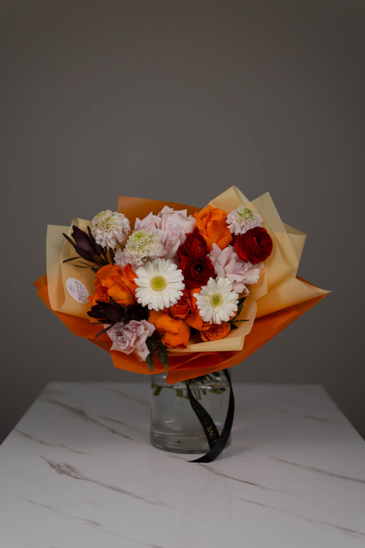 "Marigold Charm" Orange Bouquet