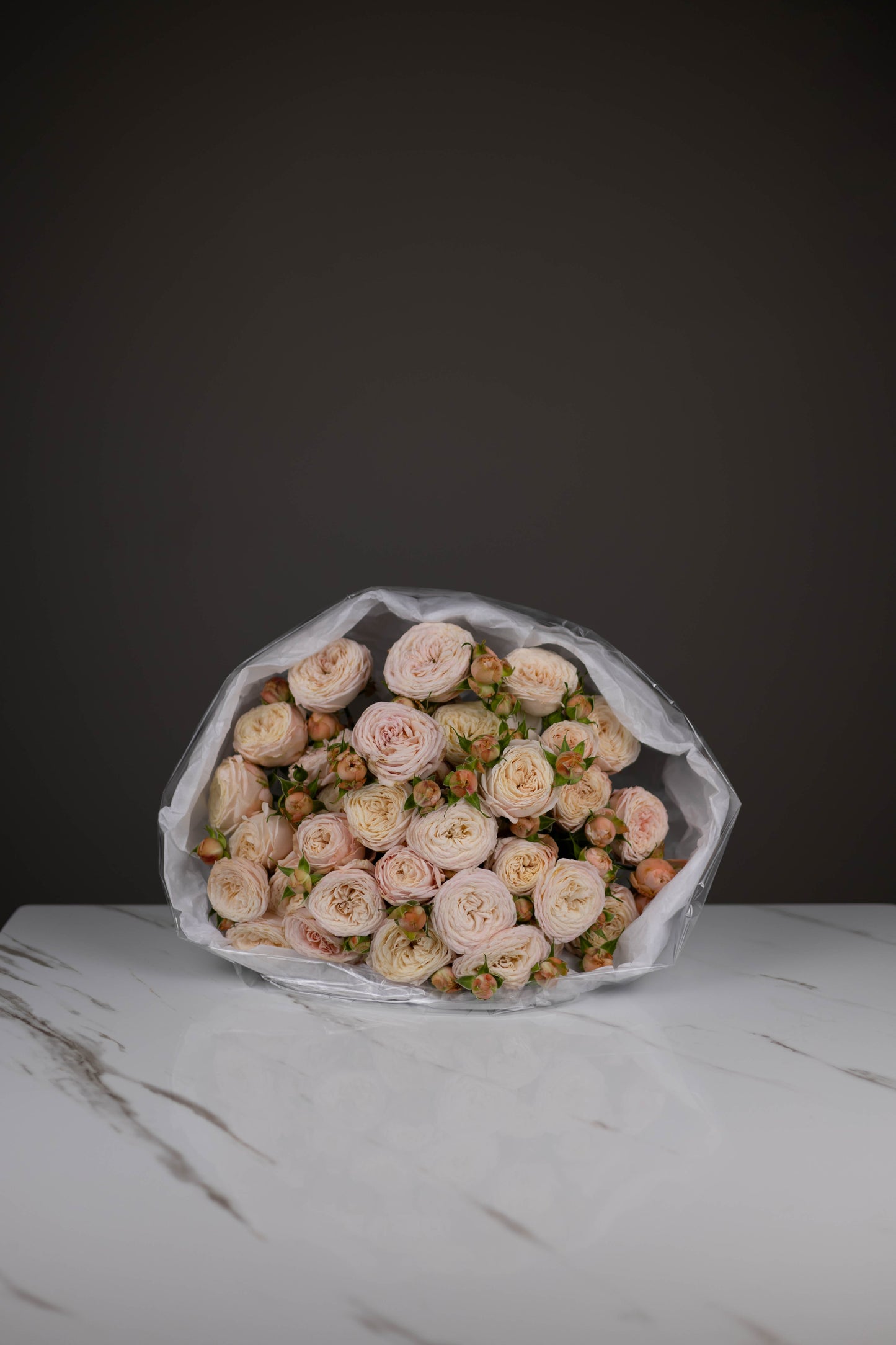 "Champagne Dreams " Garden Spray Rose Bouquet