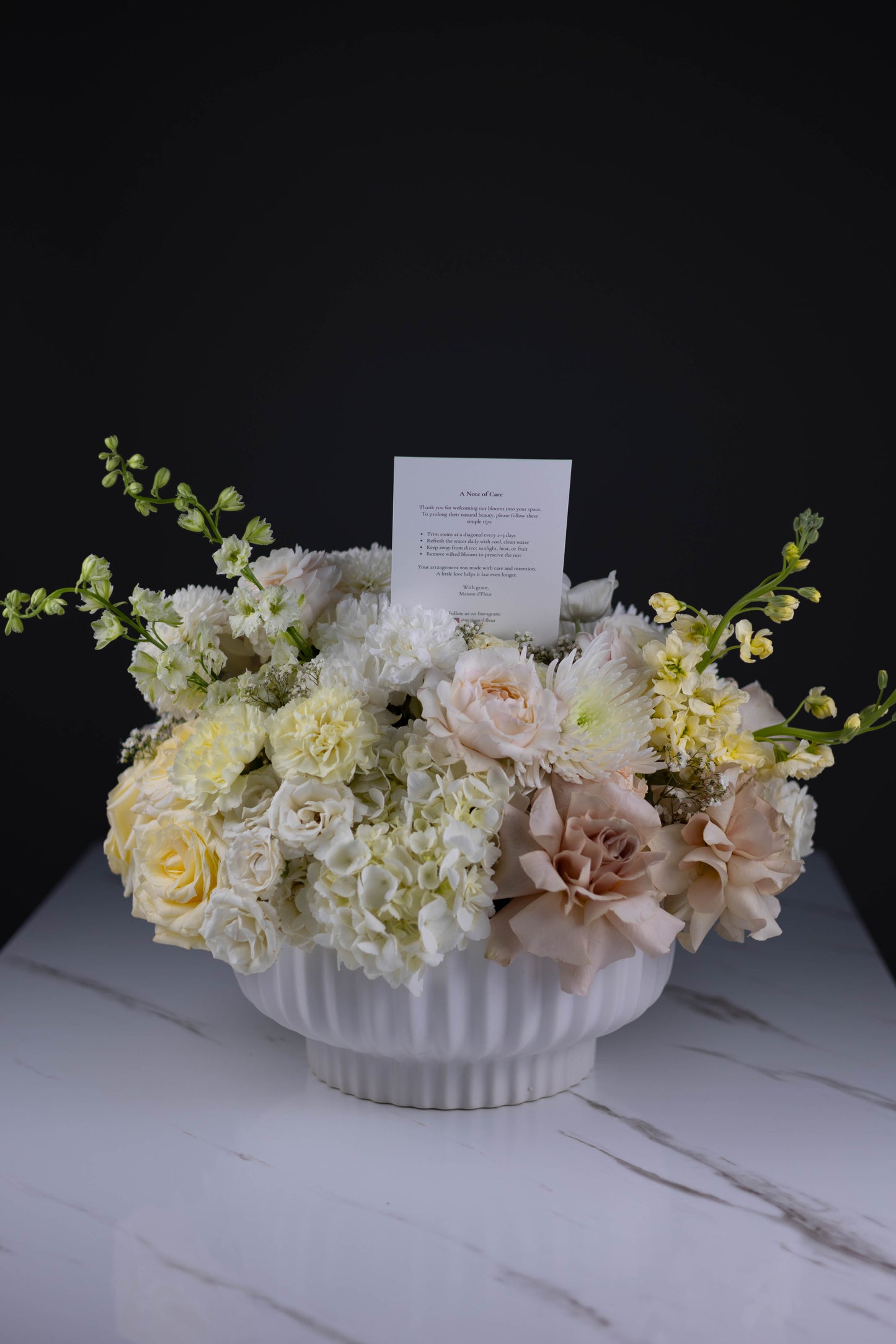 "Soleil d’Hiver" Couture Vase Arrangement