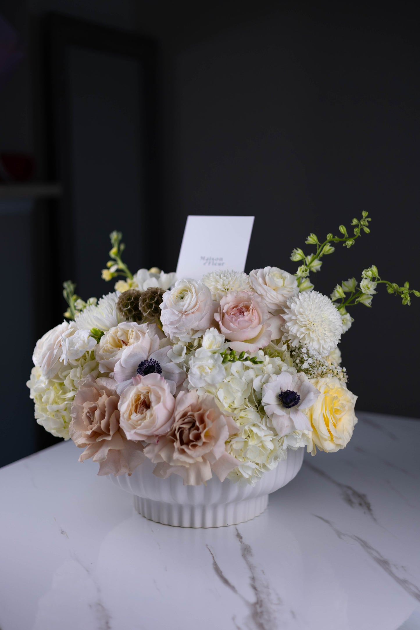 "Soleil d’Hiver" Couture Vase Arrangement