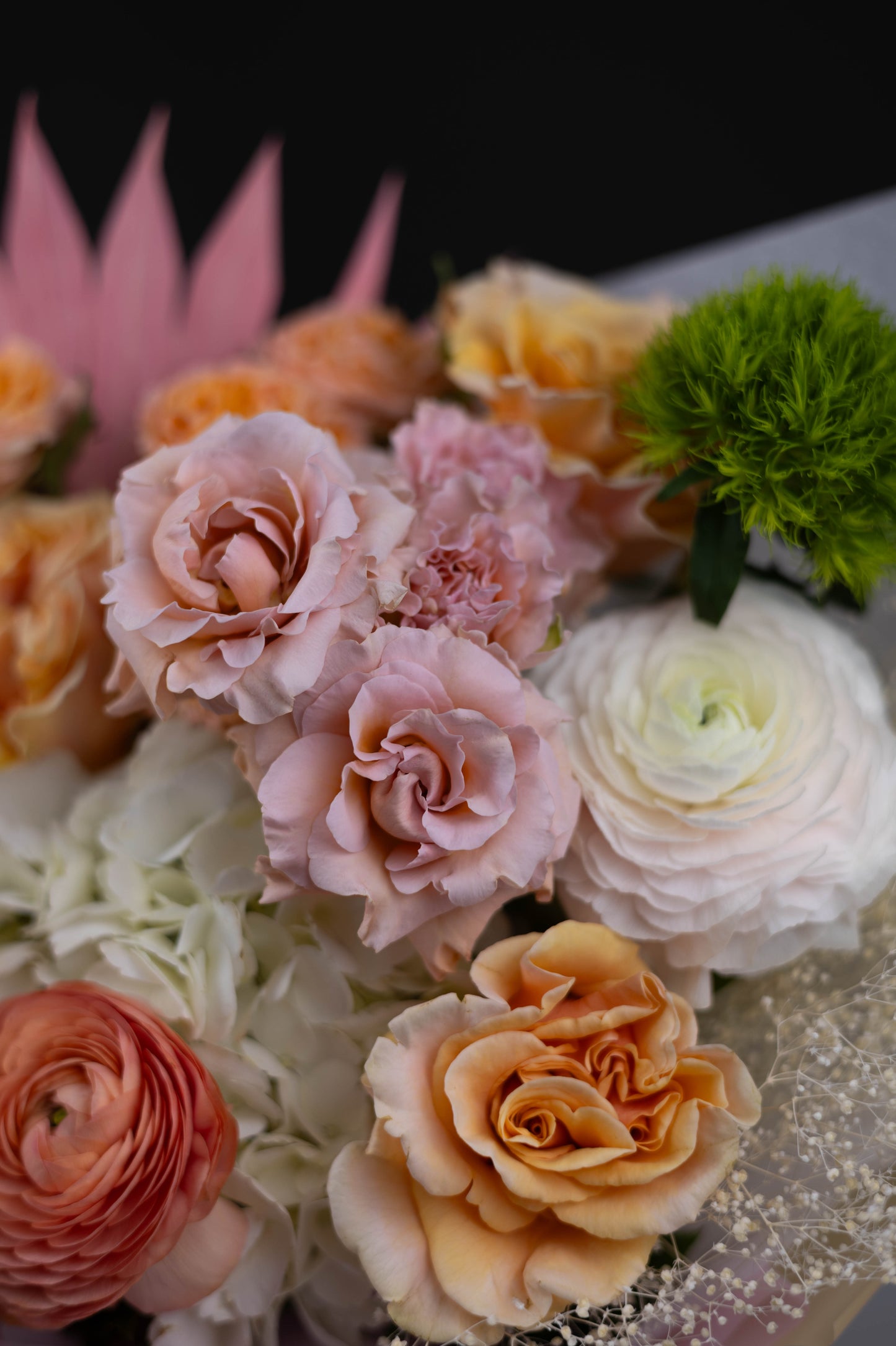 "Sunset Mirage" Yellow Pink Tropical Bouquet