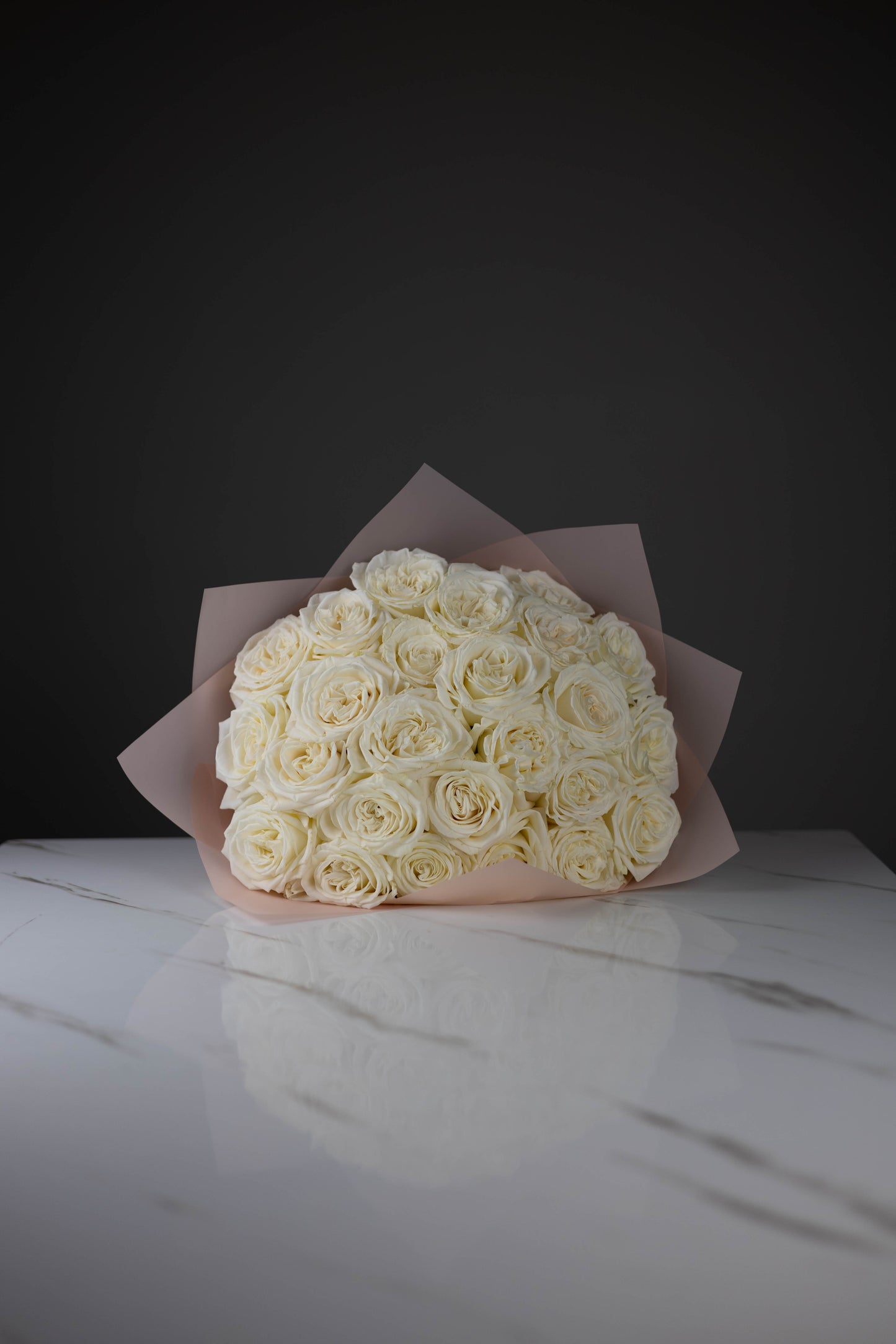 “Pure Devotion” White Roses
