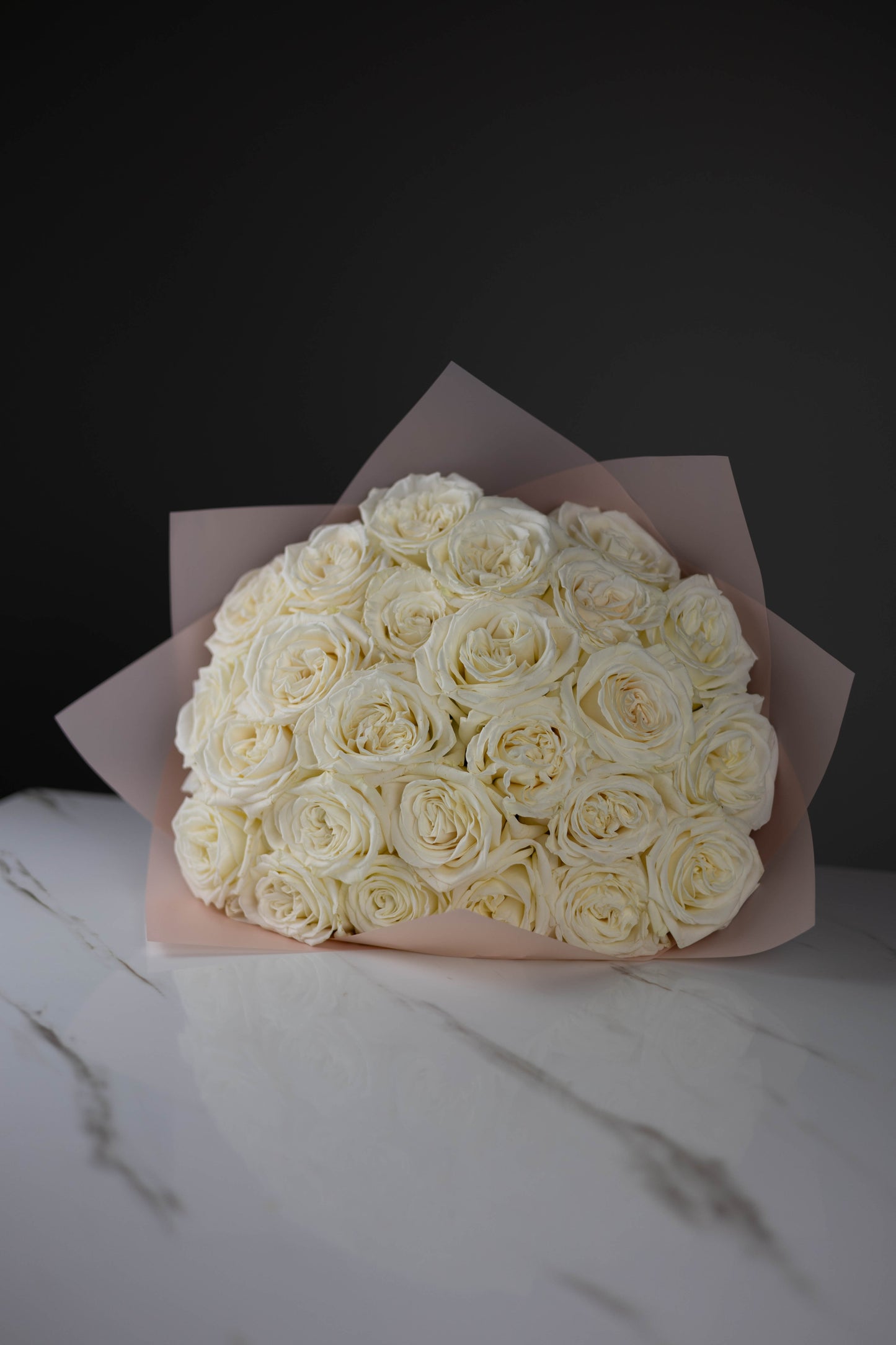 “Pure Devotion” White Roses