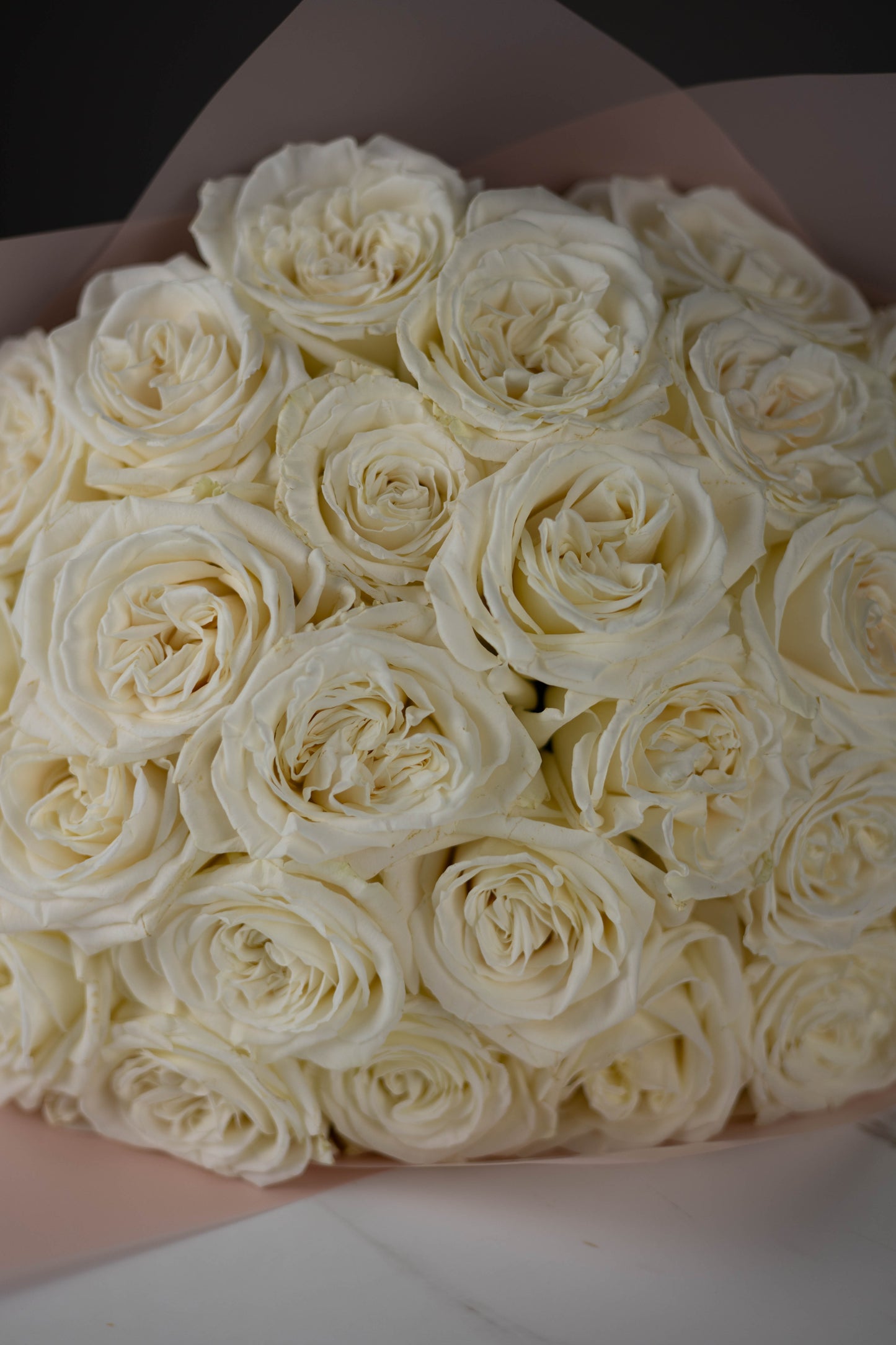 “Pure Devotion” White Roses