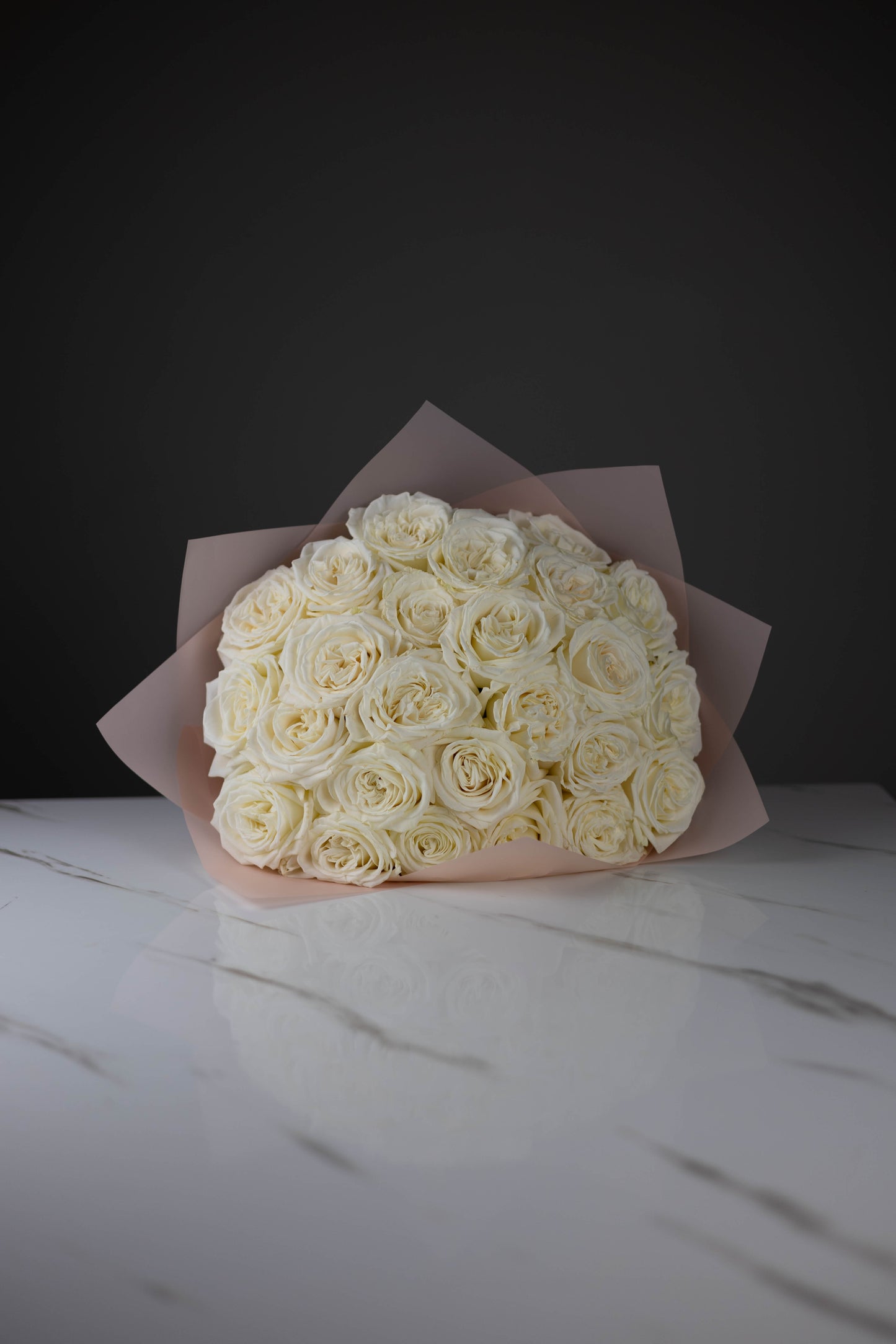 “Pure Devotion” White Roses