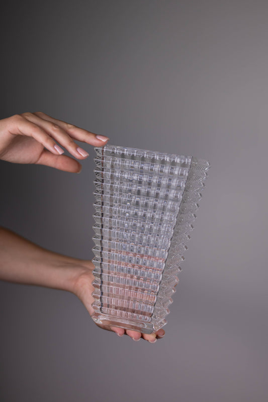 Textured Glass Vase