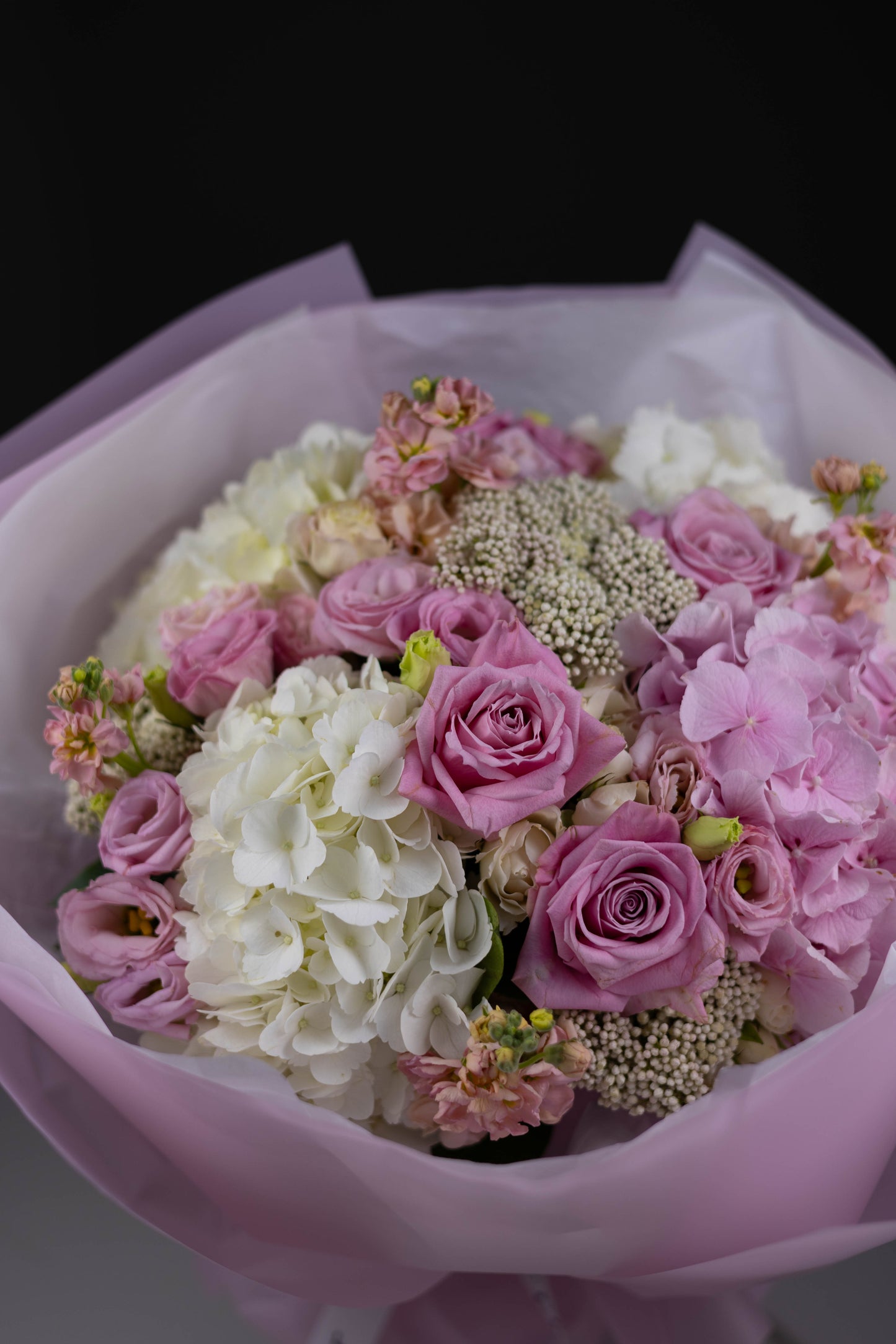 Elegant white and pink floral gift – same-day delivery Charlotte
